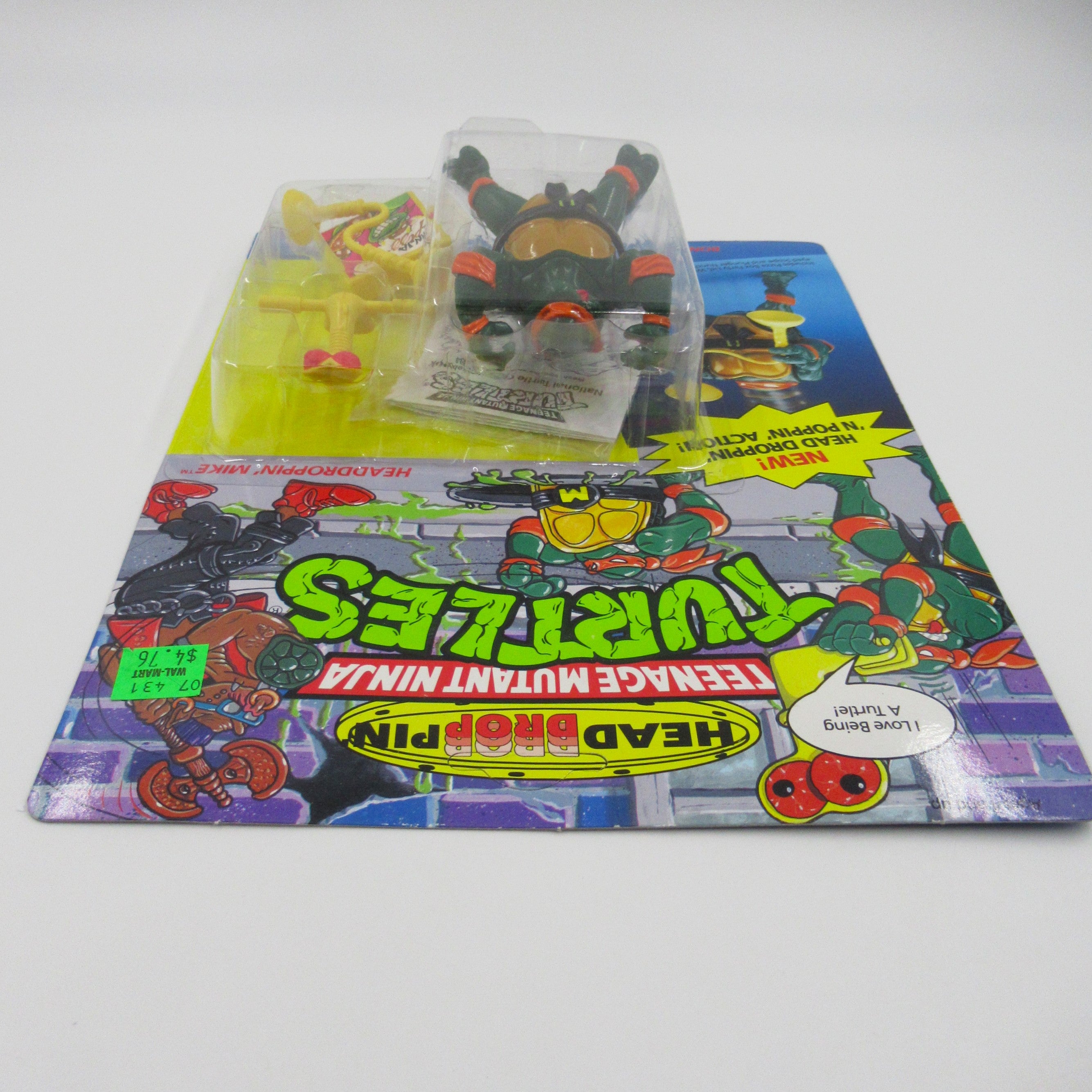 Teenage Mutant Ninja Turtles Headdroppin' TMNTs Set of 4 - Playmates (1991)